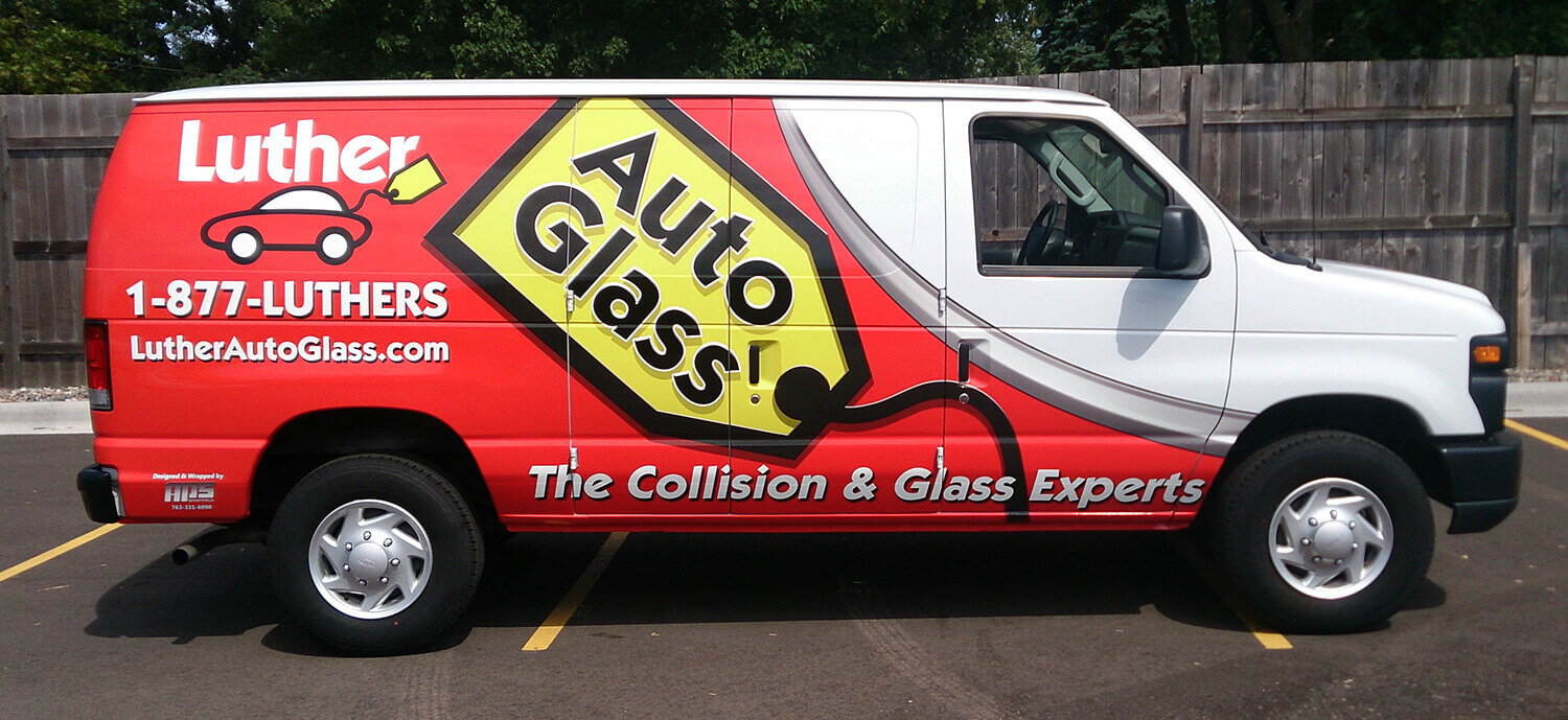 Luther Auto Glass Vehicle Wrap