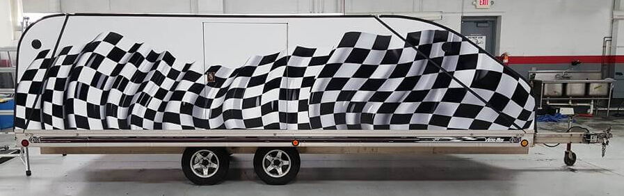 Racing Trailer Vinyl Wrap